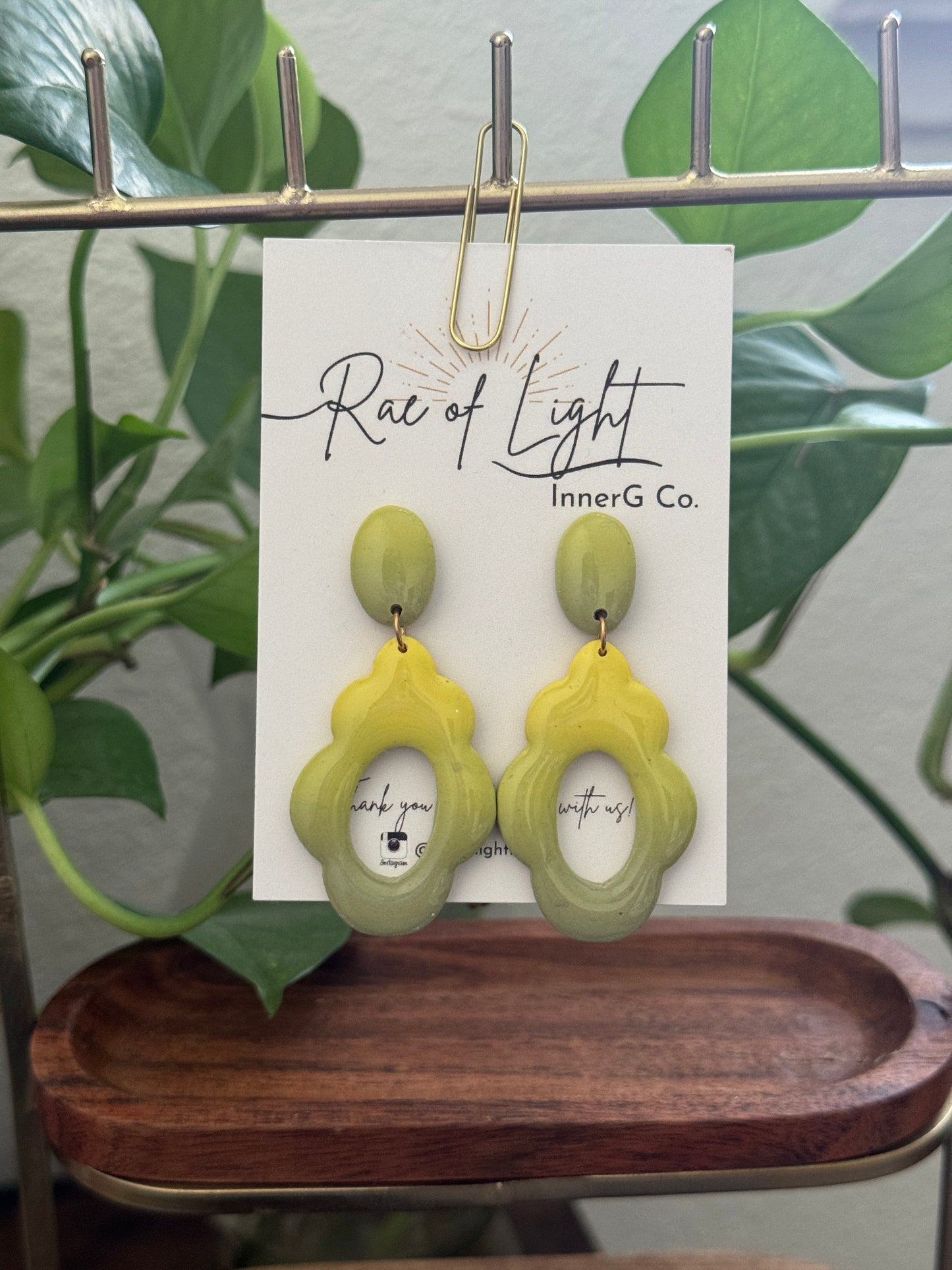 Yellow Gradient Dangle